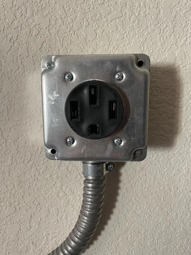 NEMA 14-50 outlet installed for Smart Home Electrical in Biloxi